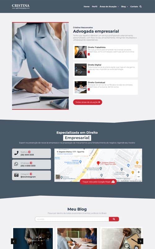 Modelo de site jurídico para advogados autônomos e escritórios de advocacia Modelo de site jurídico para advogados autônomos e escritórios de advocacia